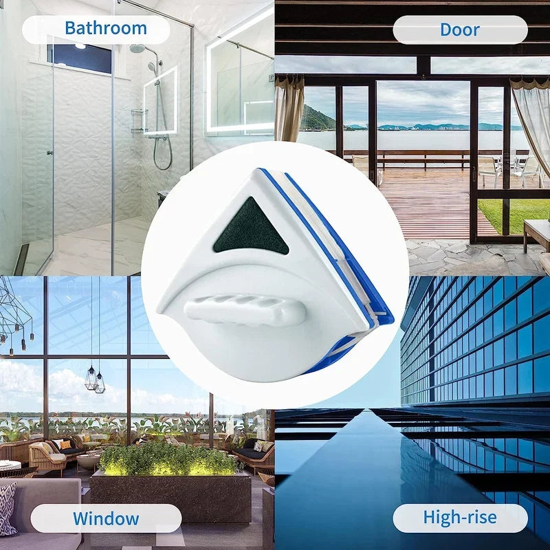 Double-Faced Magnetic Glass Cleaner